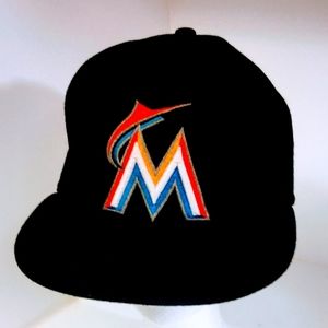 Miami Marlins New Era MLB On-Field Home 59FIFTY Fitted Hat-Black